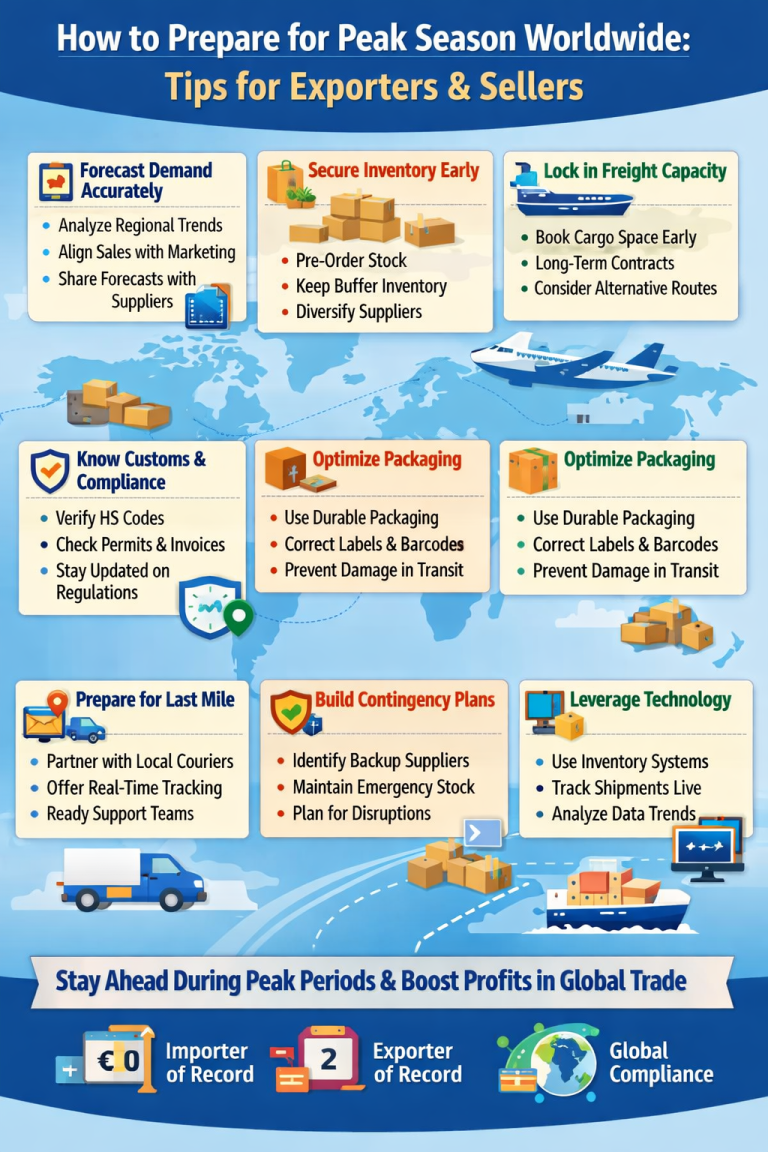 Peak Season Preparation Tips for Exporters & Sellers