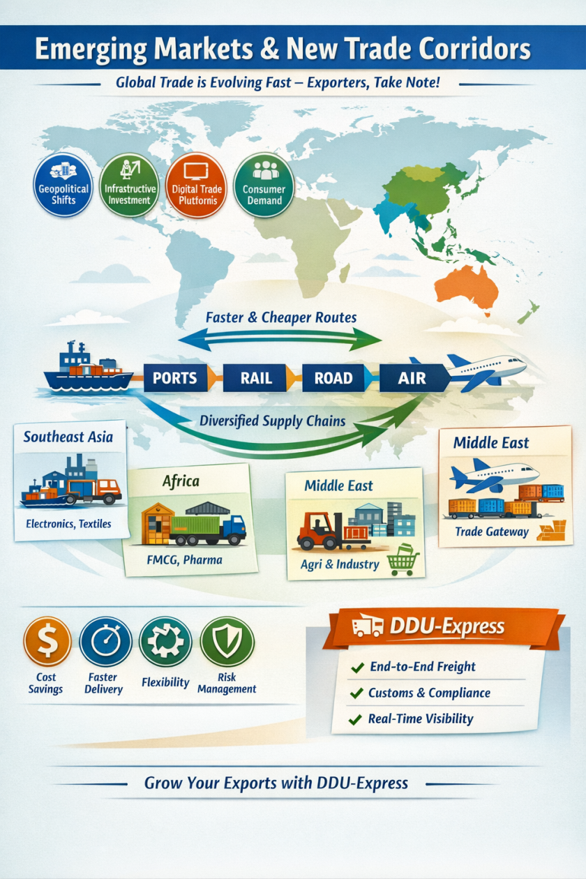 New Trade Corridors & Emerging Markets | DDU Express