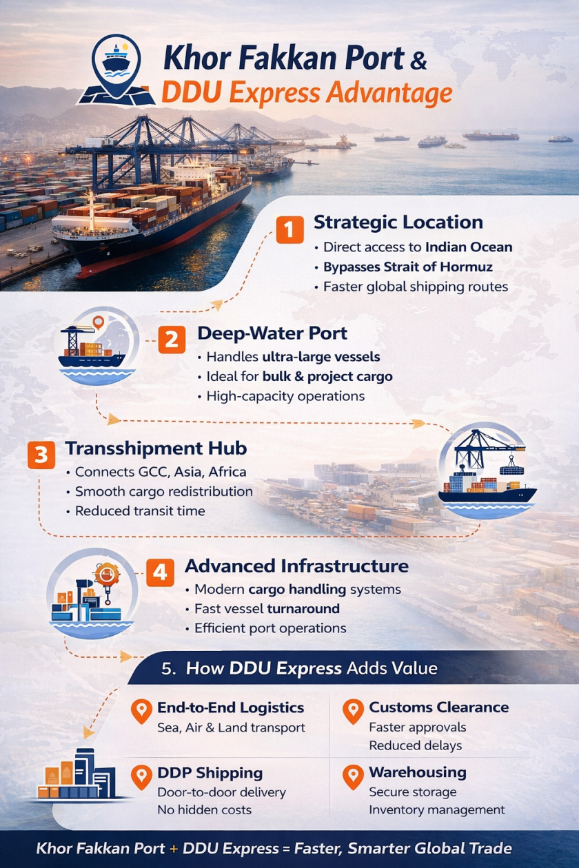 Khor Fakkan Port Importance | DDU Express UAE