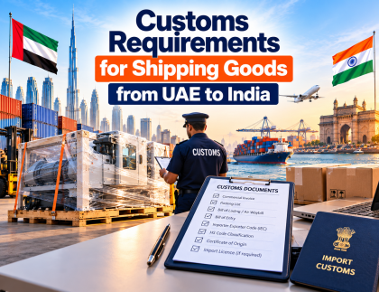 Customs Requirements for Shipping Goods from UAE to India