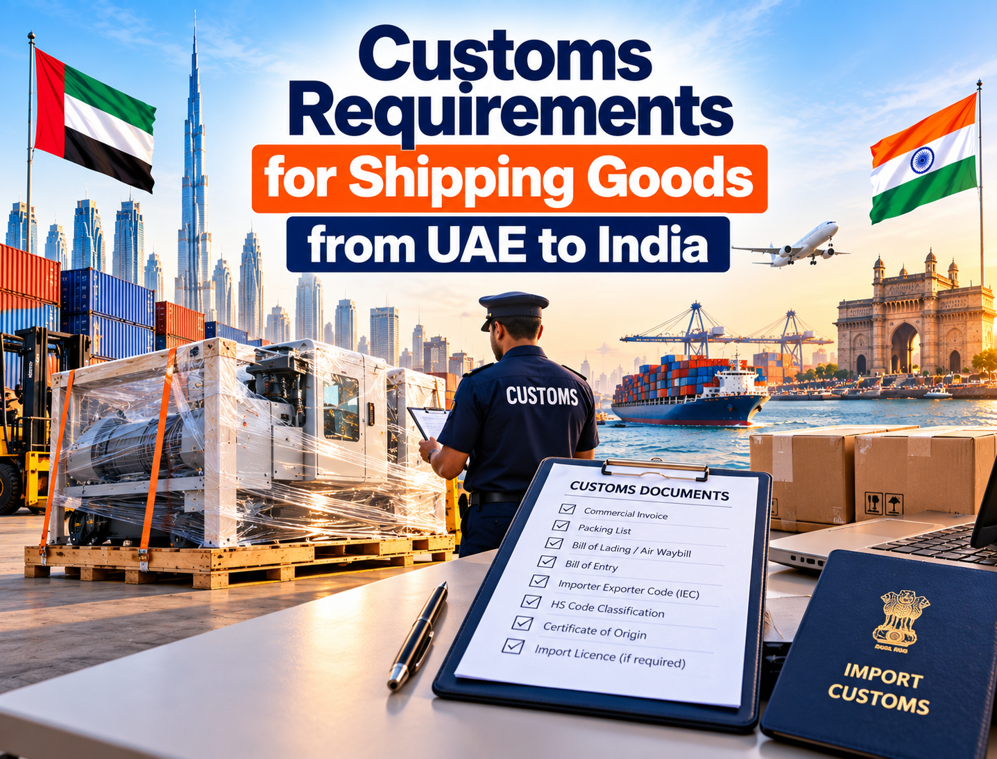 Customs Requirements for Shipping Goods from UAE to India