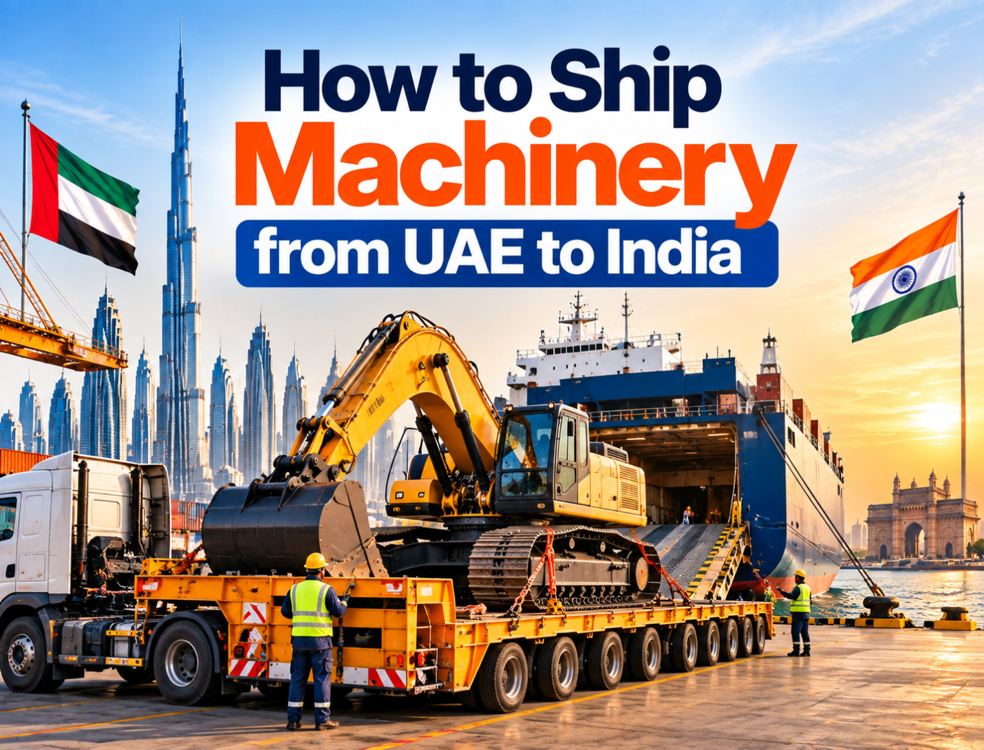How to Ship Machinery from UAE to India